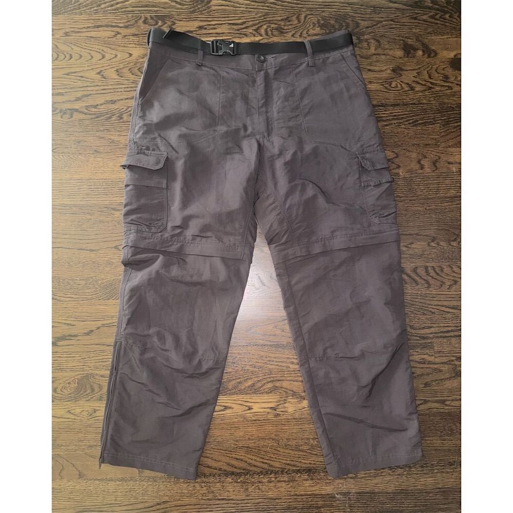 Cabela's Men's Convertible Cargo Pants Gray‎ Casual Outdoor Hiking Size 38/30